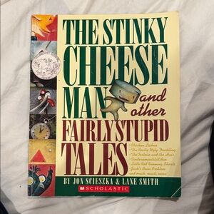 Scholastic's The Stinky Cheese Man - Green and Yellow Cover